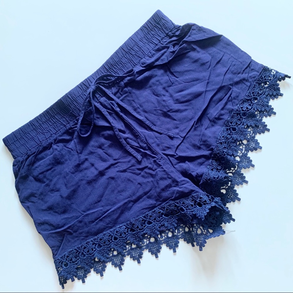 Lace Trimmed Shorts